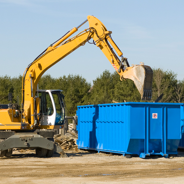 can i choose the location where the residential dumpster will be placed in Valders Wisconsin